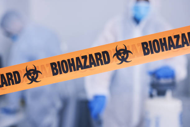 Professional Biohazard technician working in Brookville, NY